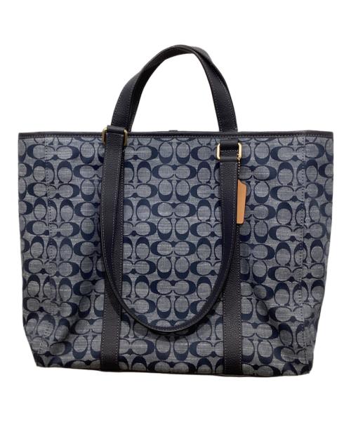 COACH（コーチ）COACH (コーチ) ハドソン ダブル ハンドル トート インディゴ サイズ:下記参照の古着・服飾アイテム