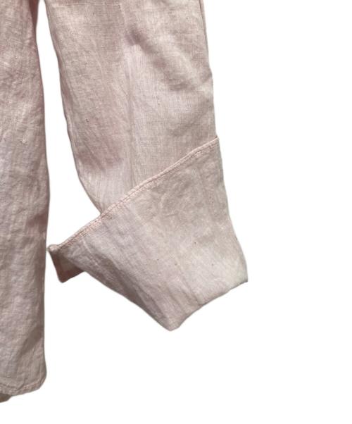 45R（フォーティファイブ・アール）45R (フォーティファイブ・アール) インドカディリボンレースブラウス ピンク サイズ:2の古着・服飾アイテム