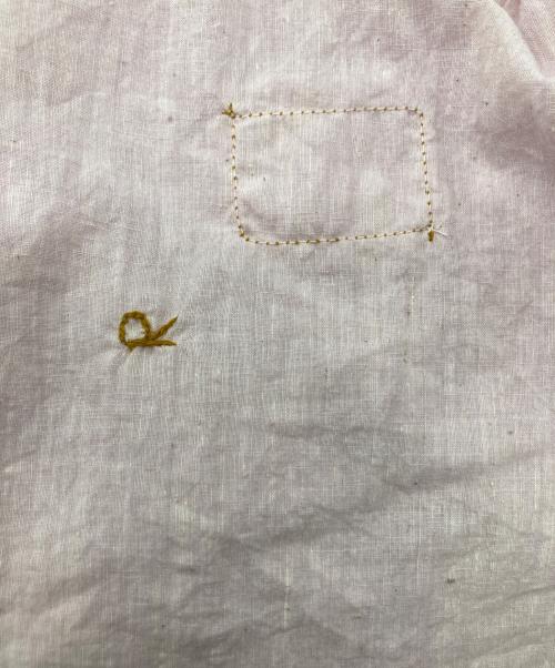 45R（フォーティファイブ・アール）45R (フォーティファイブ・アール) インドカディリボンレースブラウス ピンク サイズ:2の古着・服飾アイテム