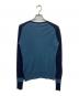 JOHN SMEDLEY (ジョンスメドレー) バイカラーカーディガン ブルー×ネイビー サイズ:M：4000円