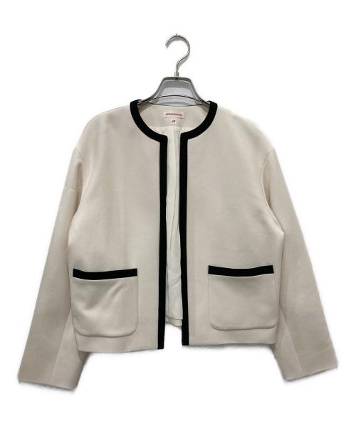 DRESSTERIOR（ドレステリア）DRESSTERIOR (ドレステリア) バイカラーショートジャケット ホワイト サイズ:38の古着・服飾アイテム