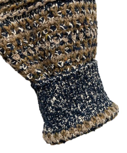 crepuscule（クレプスキュール）crepuscule (クレプスキュール) URBAN RESEARCH (アーバンリサーチ) Multi Border Mix CRE ネイビー×ブラウン サイズ:2の古着・服飾アイテム