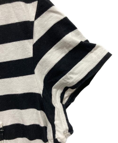 Saint Laurent Paris（サンローランパリ）Saint Laurent Paris (サンローランパリ) ボーダーカットソー / 14SS エディ期 ホワイト×ブラック サイズ:Mの古着・服飾アイテム