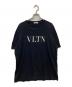 VALENTINO（ヴァレンティノ）の古着「ロゴプリントTシャツ」｜ブラック