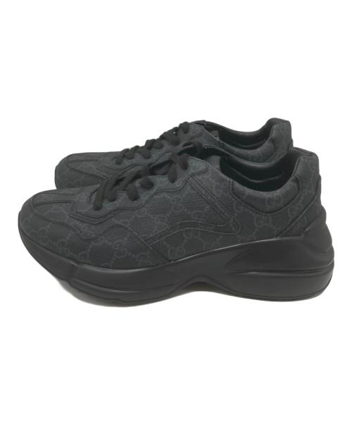 GUCCI（グッチ）GUCCI (グッチ) ライトン ローカットスニーカー ブラック サイズ:7の古着・服飾アイテム