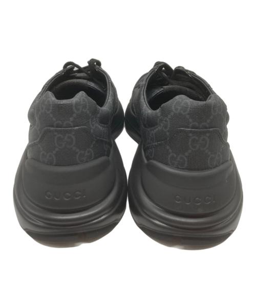 GUCCI（グッチ）GUCCI (グッチ) ライトン ローカットスニーカー ブラック サイズ:7の古着・服飾アイテム