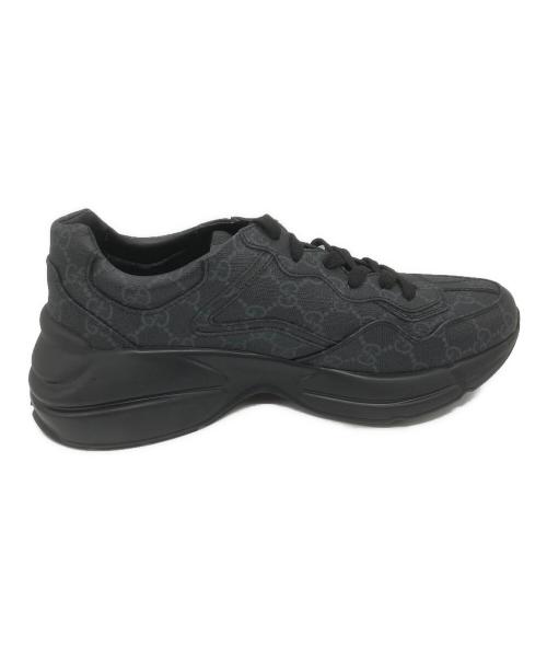 GUCCI（グッチ）GUCCI (グッチ) ライトン ローカットスニーカー ブラック サイズ:7の古着・服飾アイテム