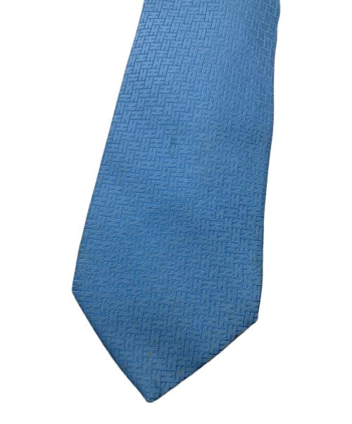 HERMES（エルメス）HERMES (エルメス) H織ネクタイ ブルー サイズ:-の古着・服飾アイテム