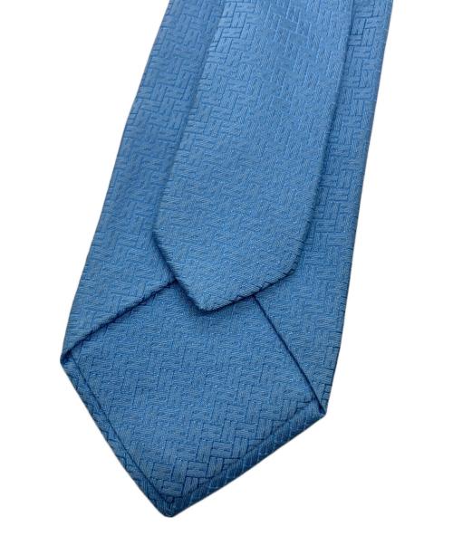 HERMES（エルメス）HERMES (エルメス) H織ネクタイ ブルー サイズ:-の古着・服飾アイテム