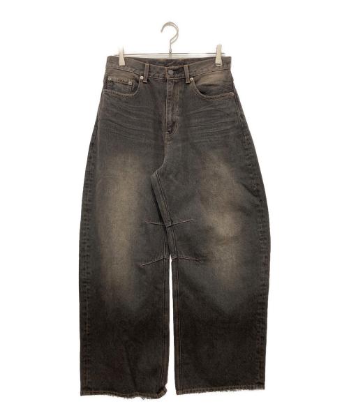 MONKEY TIME（モンキータイム）MONKEY TIME (モンキータイム) オーバーダイ デニム カーブ パンツ ブラウン サイズ:Mの古着・服飾アイテム