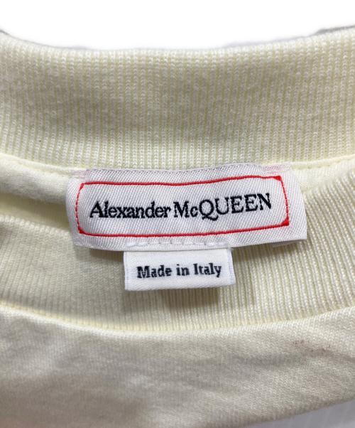 ALEXANDER McQUEEN（アレキサンダーマックイーン）ALEXANDER McQUEEN (アレキサンダーマックイーン) クロップドデザインカットソー イエロー サイズ:36の古着・服飾アイテム