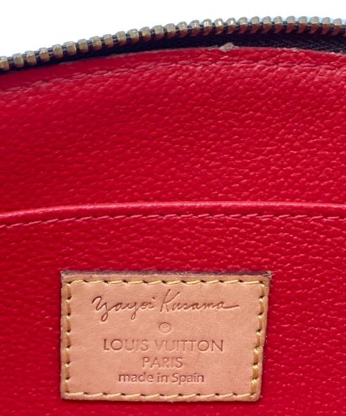 LOUIS VUITTON（ルイ ヴィトン）LOUIS VUITTON (ルイ ヴィトン) パンプキンドット ポシェット コスメティック レッド×ブラウンの古着・服飾アイテム