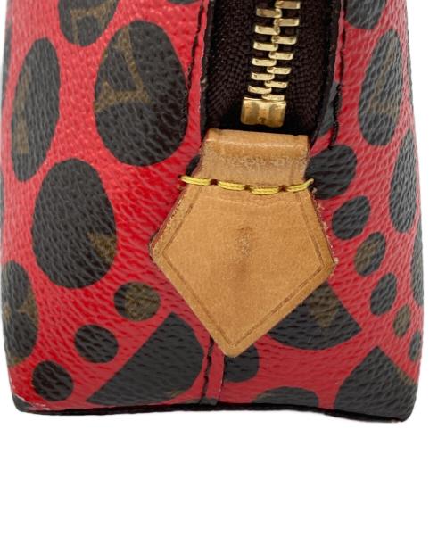 LOUIS VUITTON（ルイ ヴィトン）LOUIS VUITTON (ルイ ヴィトン) パンプキンドット ポシェット コスメティック レッド×ブラウンの古着・服飾アイテム