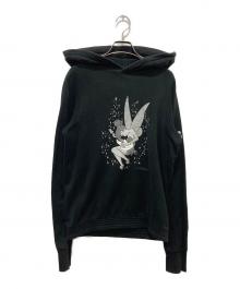 Roen×DISNEY（ロエン×ディズニー）の古着「ティンカーベルプリントパーカー」｜ブラック