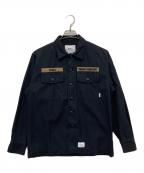 WTAPSダブルタップス）の古着「BUDS LS SHIRT」｜ネイビー