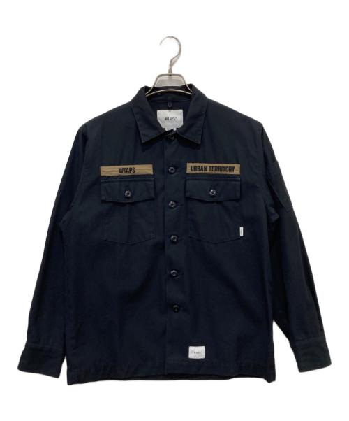 WTAPS（ダブルタップス）WTAPS (ダブルタップス) BUDS LS SHIRT ネイビー サイズ:1の古着・服飾アイテム