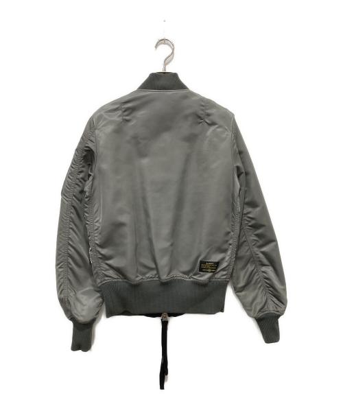 uniform experiment（ユニフォームエクスペリメント）uniform experiment (ユニフォームエクスペリメント) GRAFFITI REVERSIBLE MA-1 ブラック×グレー サイズ:1の古着・服飾アイテム