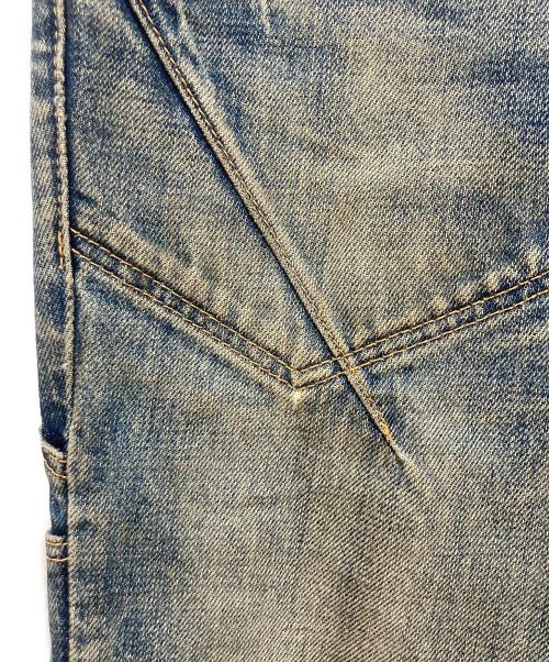 n(n) by NUMBER (N)INE（エヌエヌバイナンバーナイン）n(n) by NUMBER (N)INE (エヌエヌバイナンバーナイン) ダメージ加工ダーツデニムパンツ インディゴ サイズ:2の古着・服飾アイテム