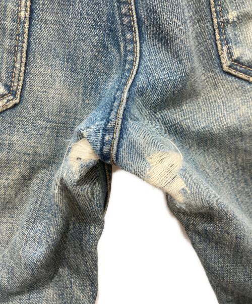 n(n) by NUMBER (N)INE（エヌエヌバイナンバーナイン）n(n) by NUMBER (N)INE (エヌエヌバイナンバーナイン) ダメージ加工ダーツデニムパンツ インディゴ サイズ:2の古着・服飾アイテム