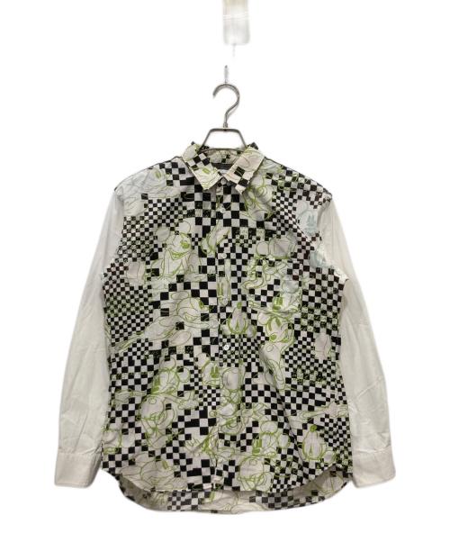COMME des GARCONS SHIRT（コムデギャルソンシャツ）COMME des GARCONS SHIRT (コムデギャルソンシャツ) DISNEY (ディズニー) 総柄シャツ ホワイト サイズ:Sの古着・服飾アイテム
