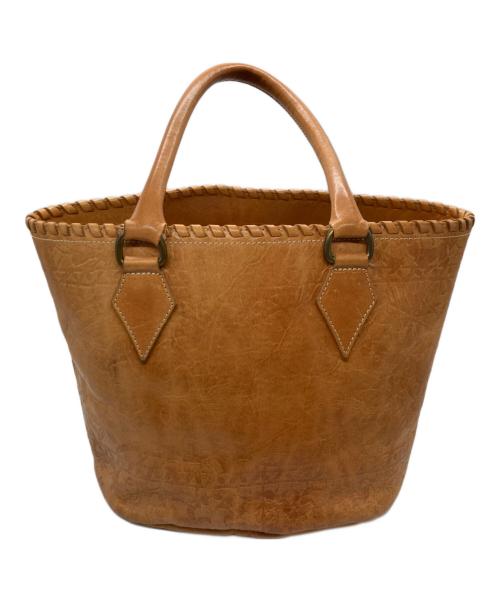 Vivienne Westwood（ヴィヴィアンウエストウッド）Vivienne Westwood (ヴィヴィアンウエストウッド) レザートートバッグ ブラウンの古着・服飾アイテム