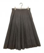 MARGARET HOWELLマーガレットハウエル）の古着「FINE FLANNEL スカート」｜グレー