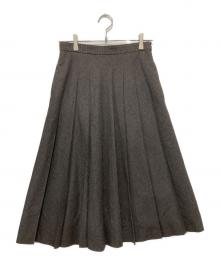 MARGARET HOWELL（マーガレットハウエル）の古着「FINE FLANNEL スカート」｜グレー