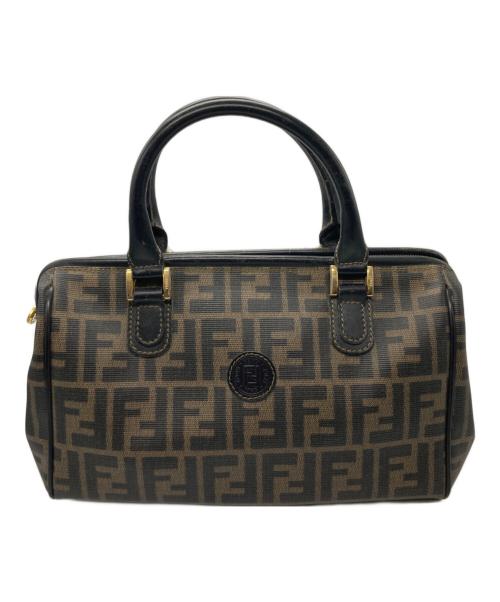 FENDI（フェンディ）FENDI (フェンディ) ズッカ柄ミニボストンバッグ ブラウン サイズ:実寸サイズをご確認くださいの古着・服飾アイテム