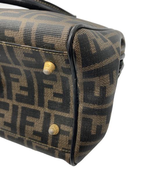 FENDI（フェンディ）FENDI (フェンディ) ズッカ柄ミニボストンバッグ ブラウン サイズ:実寸サイズをご確認くださいの古着・服飾アイテム