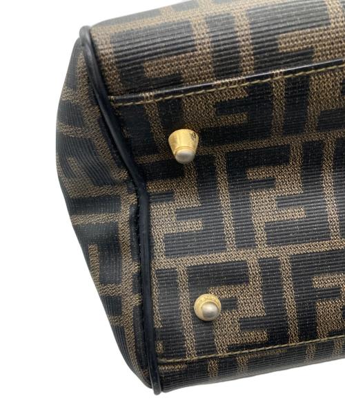 FENDI（フェンディ）FENDI (フェンディ) ズッカ柄ミニボストンバッグ ブラウン サイズ:実寸サイズをご確認くださいの古着・服飾アイテム