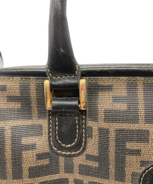 FENDI（フェンディ）FENDI (フェンディ) ズッカ柄ミニボストンバッグ ブラウン サイズ:実寸サイズをご確認くださいの古着・服飾アイテム