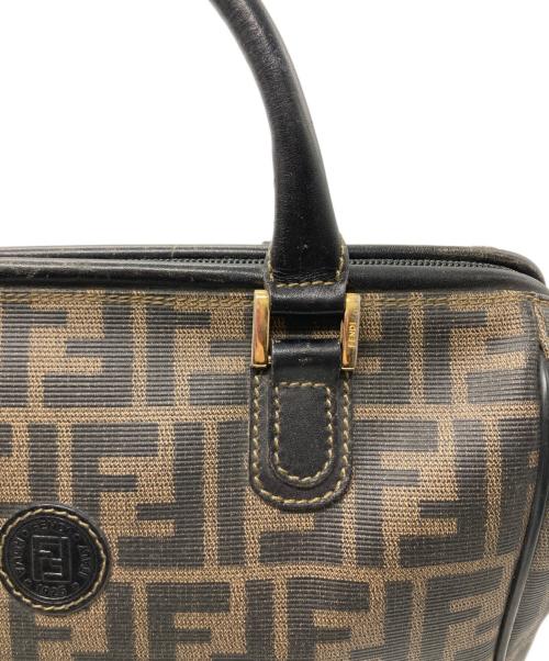FENDI（フェンディ）FENDI (フェンディ) ズッカ柄ミニボストンバッグ ブラウン サイズ:実寸サイズをご確認くださいの古着・服飾アイテム