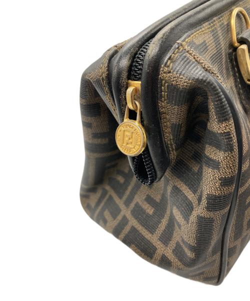 FENDI（フェンディ）FENDI (フェンディ) ズッカ柄ミニボストンバッグ ブラウン サイズ:実寸サイズをご確認くださいの古着・服飾アイテム