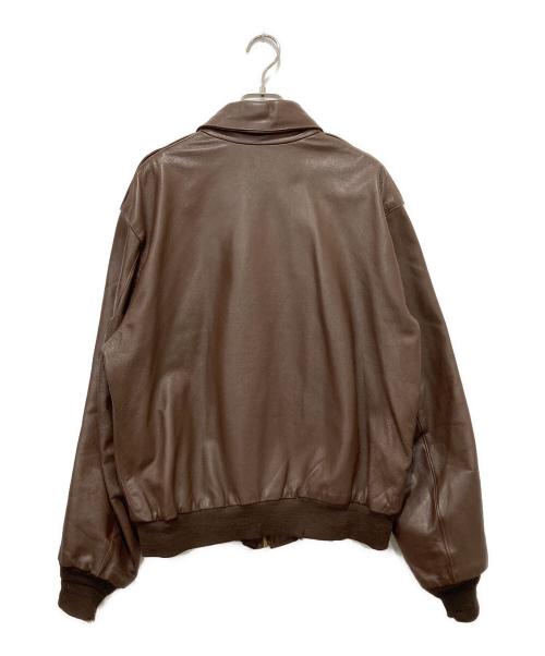 Willis&Geiger（ウィリスアンドガイガー）Willis&Geiger (ウィルスガイガー) A-2レザーフライトジャケット ブラウン サイズ:44の古着・服飾アイテム