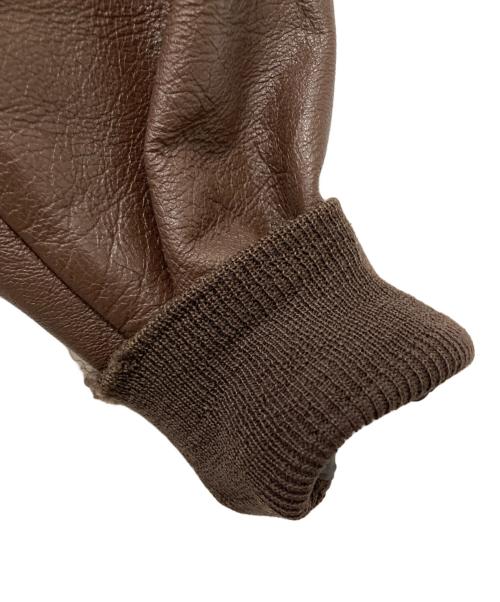 Willis&Geiger（ウィリスアンドガイガー）Willis&Geiger (ウィルスガイガー) A-2レザーフライトジャケット ブラウン サイズ:44の古着・服飾アイテム