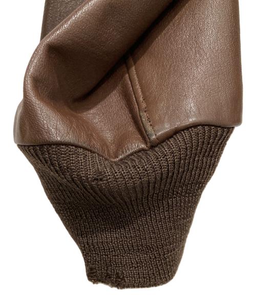 Willis&Geiger（ウィリスアンドガイガー）Willis&Geiger (ウィルスガイガー) A-2レザーフライトジャケット ブラウン サイズ:44の古着・服飾アイテム