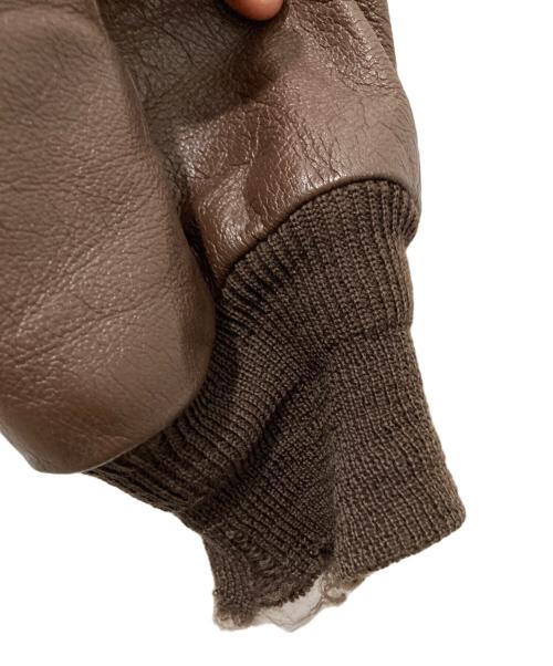 Willis&Geiger（ウィリスアンドガイガー）Willis&Geiger (ウィルスガイガー) A-2レザーフライトジャケット ブラウン サイズ:44の古着・服飾アイテム