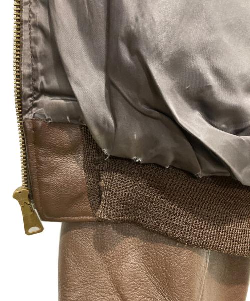 Willis&Geiger（ウィリスアンドガイガー）Willis&Geiger (ウィルスガイガー) A-2レザーフライトジャケット ブラウン サイズ:44の古着・服飾アイテム