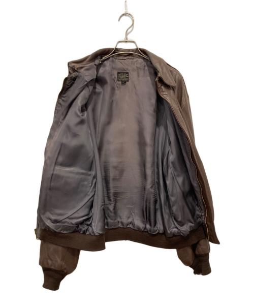 Willis&Geiger（ウィリスアンドガイガー）Willis&Geiger (ウィルスガイガー) A-2レザーフライトジャケット ブラウン サイズ:44の古着・服飾アイテム