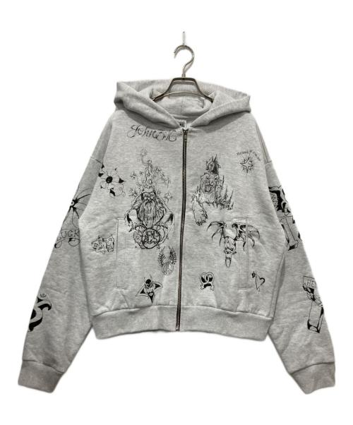 basketcase（バスケットケース）basketcase (バスケットケース) SAILOR, zip hoodie グレー サイズ:Ｓの古着・服飾アイテム