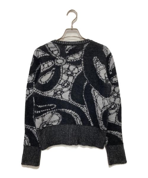 Vivienne Westwood RED LABEL（ヴィヴィアンウエストウッドレッドレーベル）Vivienne Westwood RED LABEL (ヴィヴィアンウエストウッドレッドレーベル) オーブロゴ総柄ニットカーディガン ブラック サイズ:00の古着・服飾アイテム