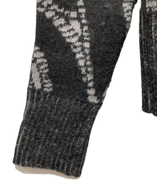 Vivienne Westwood RED LABEL（ヴィヴィアンウエストウッドレッドレーベル）Vivienne Westwood RED LABEL (ヴィヴィアンウエストウッドレッドレーベル) オーブロゴ総柄ニットカーディガン ブラック サイズ:00の古着・服飾アイテム