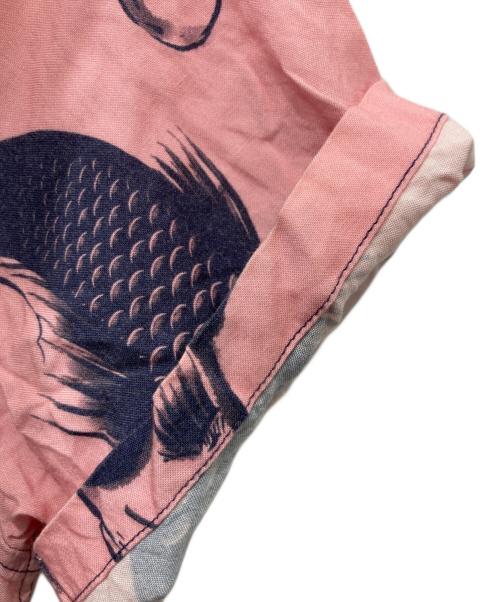 stussy（ステューシー）stussy (ステューシー) 和柄シャツ ピンク×ネイビー サイズ:Lの古着・服飾アイテム