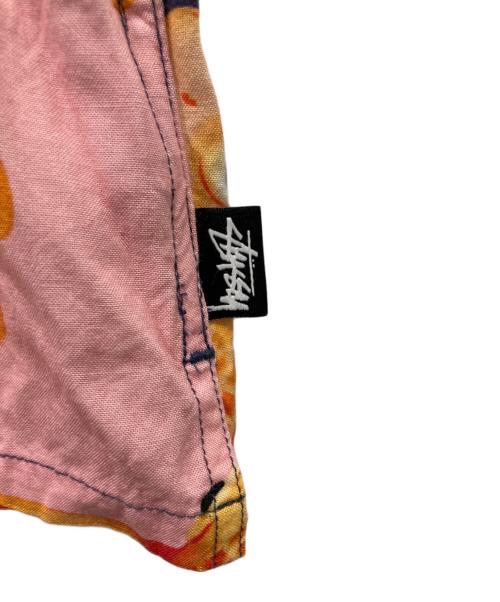 stussy（ステューシー）stussy (ステューシー) 和柄シャツ ピンク×ネイビー サイズ:Lの古着・服飾アイテム