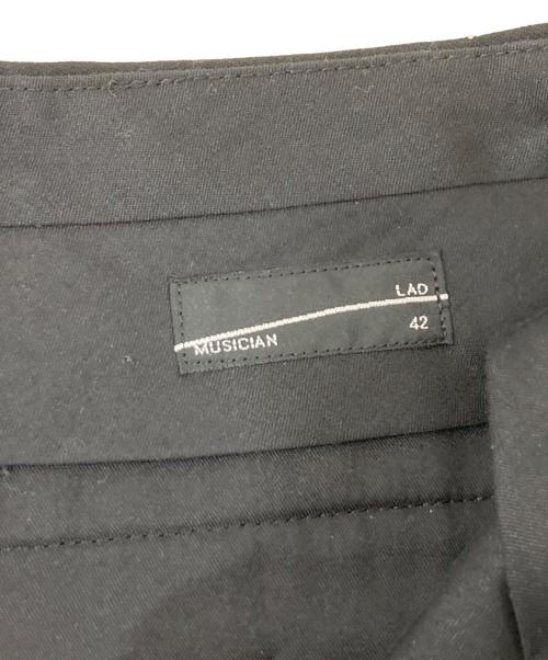 LAD MUSICIAN（ラッドミュージシャン）LAD MUSICIAN (ラッドミュージシャン) ドレープパンツ ブラック サイズ:42の古着・服飾アイテム