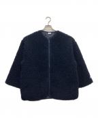 Champion×JOURNAL STANDARD relumeチャンピオン×ジャーナルスタンダード レリューム）の古着「ボアフリースジップアップブルゾン」｜ネイビー