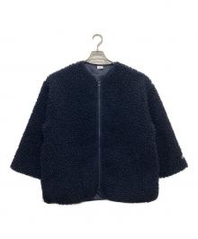 Champion×JOURNAL STANDARD relume（チャンピオン×ジャーナルスタンダード レリューム）の古着「ボアフリースジップアップブルゾン」｜ネイビー