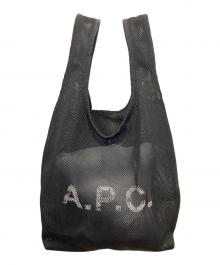 A.P.C.（アーペーセー）の古着「メッシュトートバッグ」｜ブラック