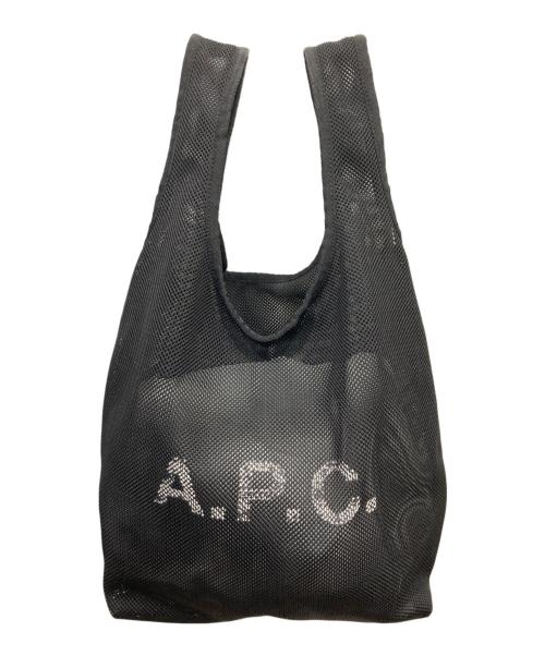 A.P.C.（アーペーセー）A.P.C. (アーペーセー) メッシュトートバッグ ブラックの古着・服飾アイテム