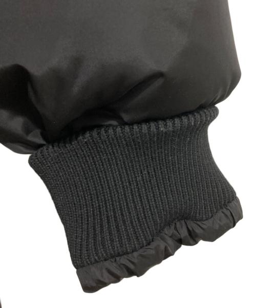 MM6 Maison Margiela（エムエムシックスメゾンマルジェラ）MM6 Maison Margiela (エムエムシックスメゾンマルジェラ) ヴァージンウールブレンドジップアップロングダウンジャケット ブラック サイズ:14(キッズサイズ)の古着・服飾アイテム